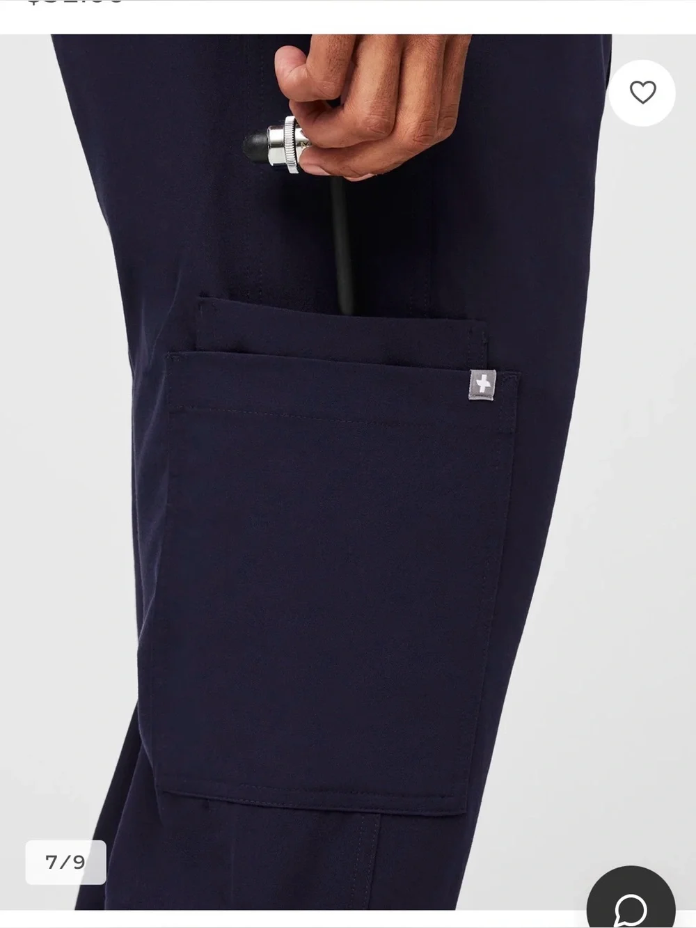 Figs Axim Men’s Straight-Leg Scrub Pants Navy , size Large Tall